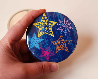 Starry Night Pocket Mirror.