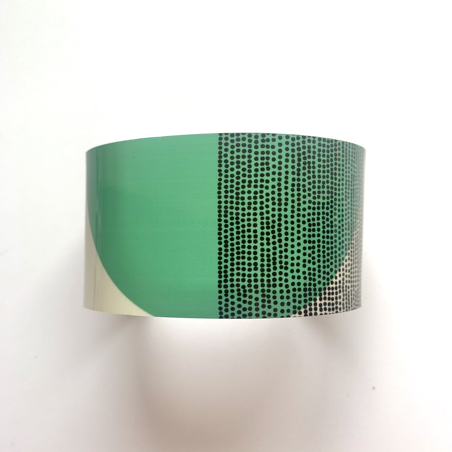 Balance Wide Cuff Bracelet - Green Arc