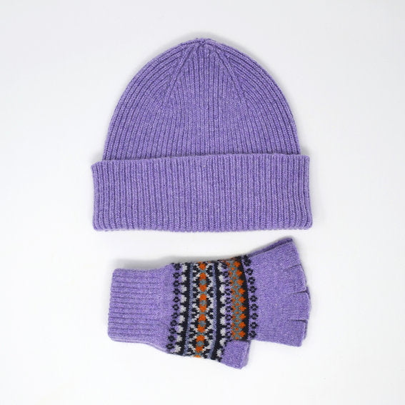 Heather Violet half finger gloves