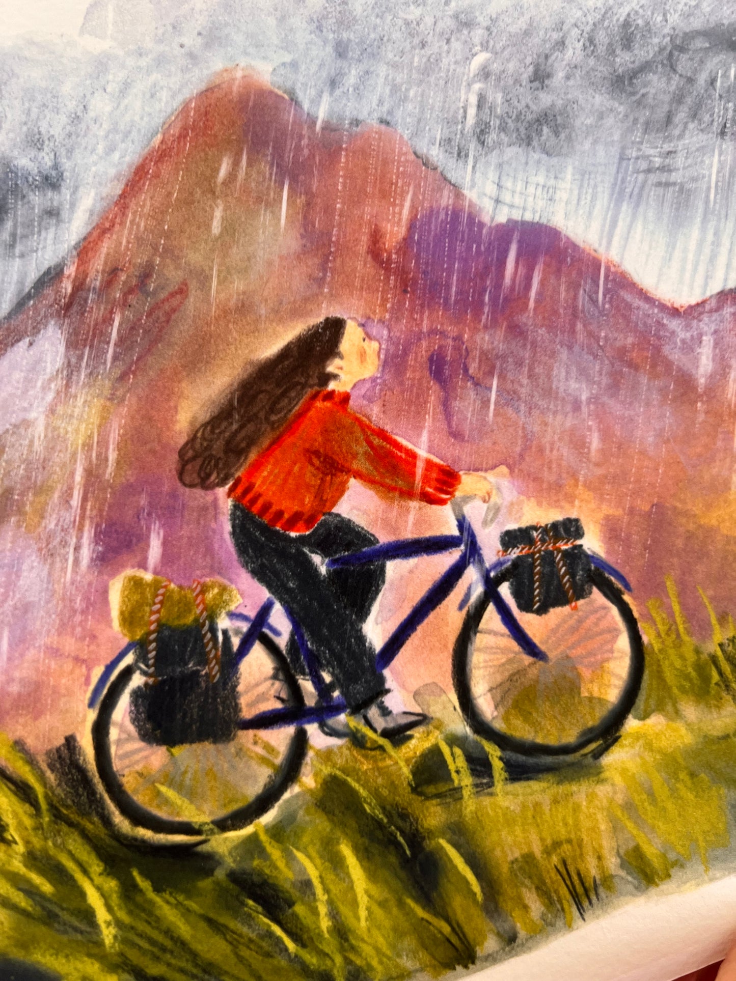 Cycling Holiday. A4 Print