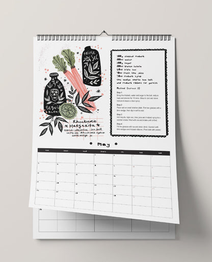 12 Page A4 Cocktail Calendar