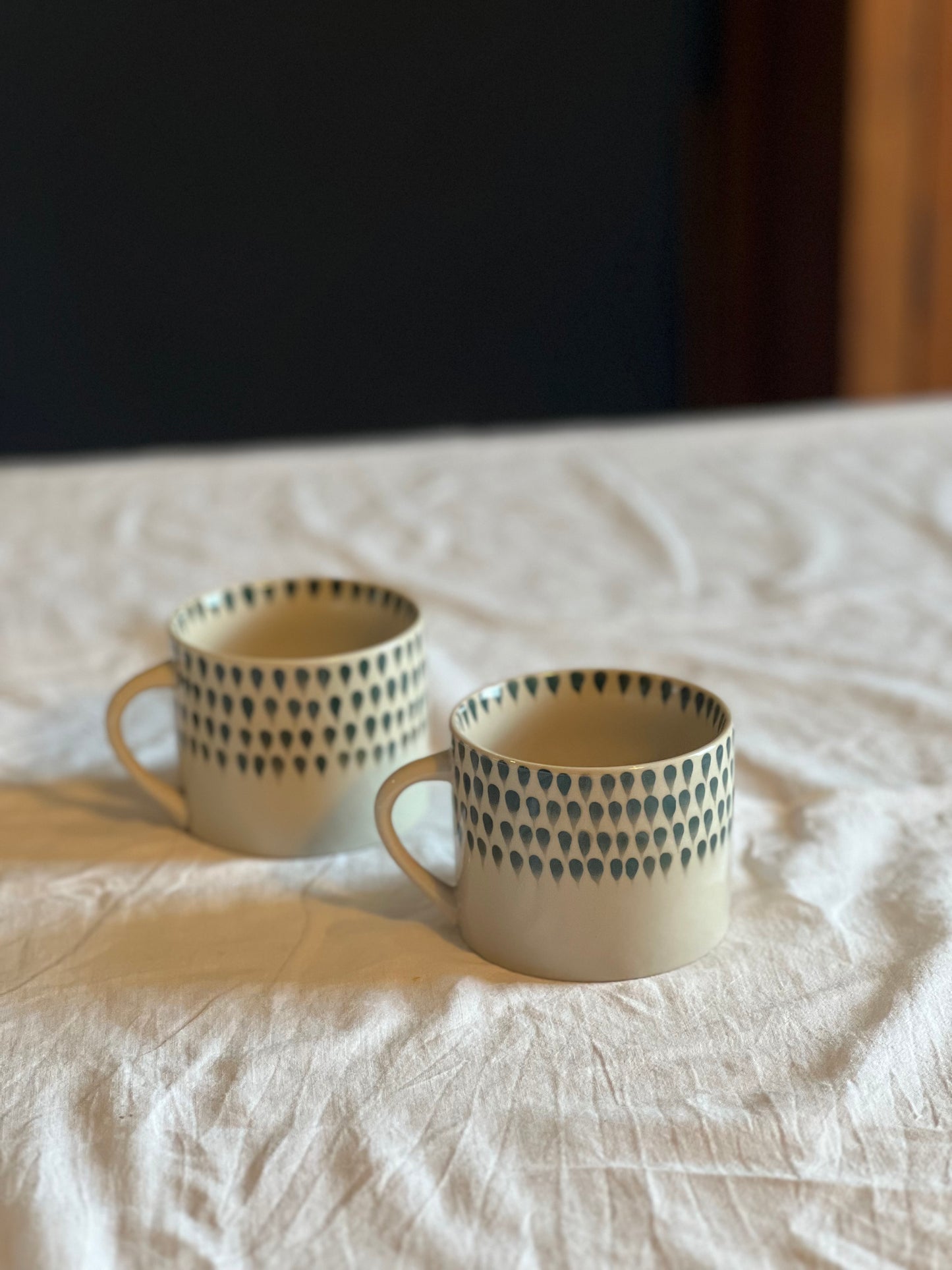 Juniper Drop Mug - Cream & Juniper - Small