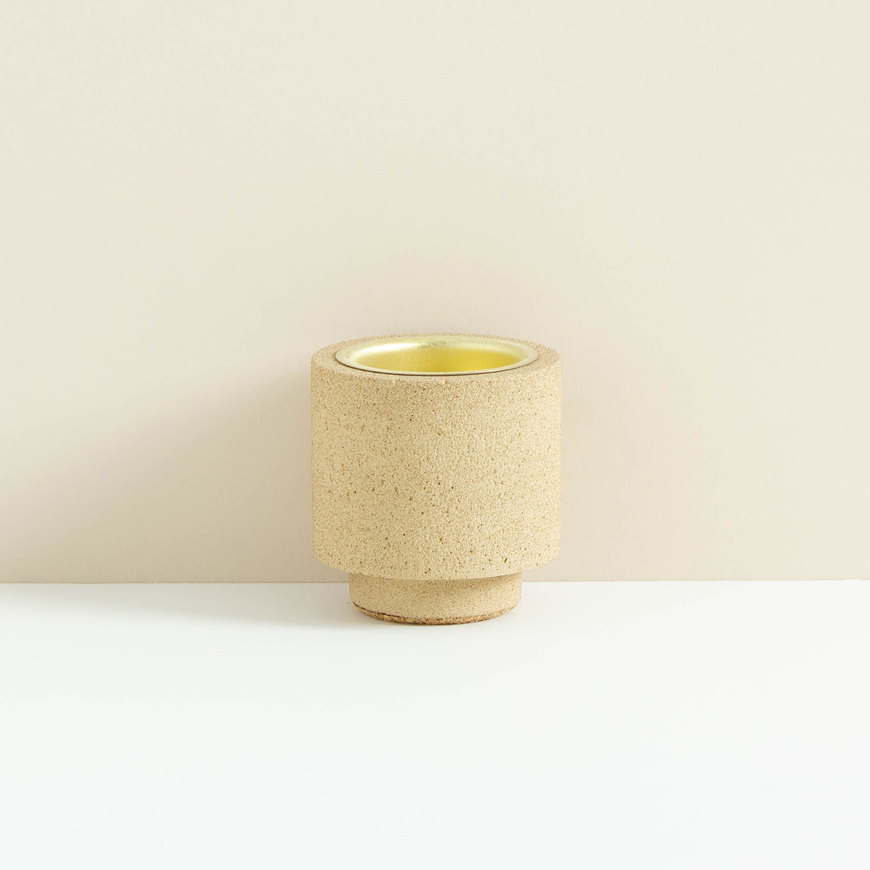 Natural Jesmonite Stackable Tea Light/Candle Holder