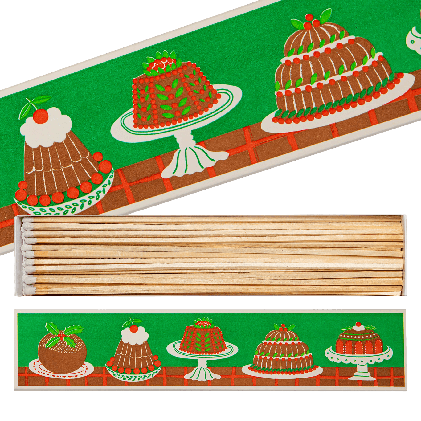 Christmas Pudding Long Matches