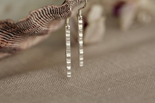 Mia Hammered Drop Earrings