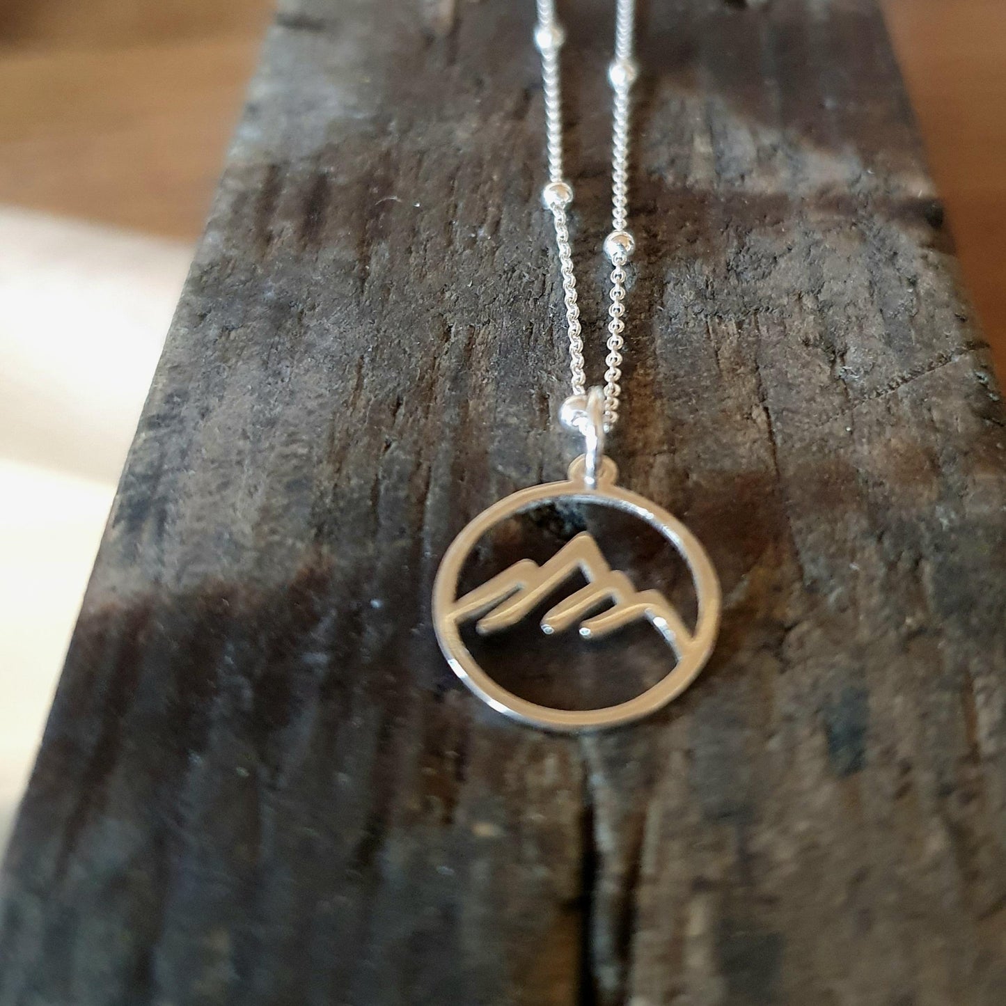 Sterling Silver Mountain Pendant