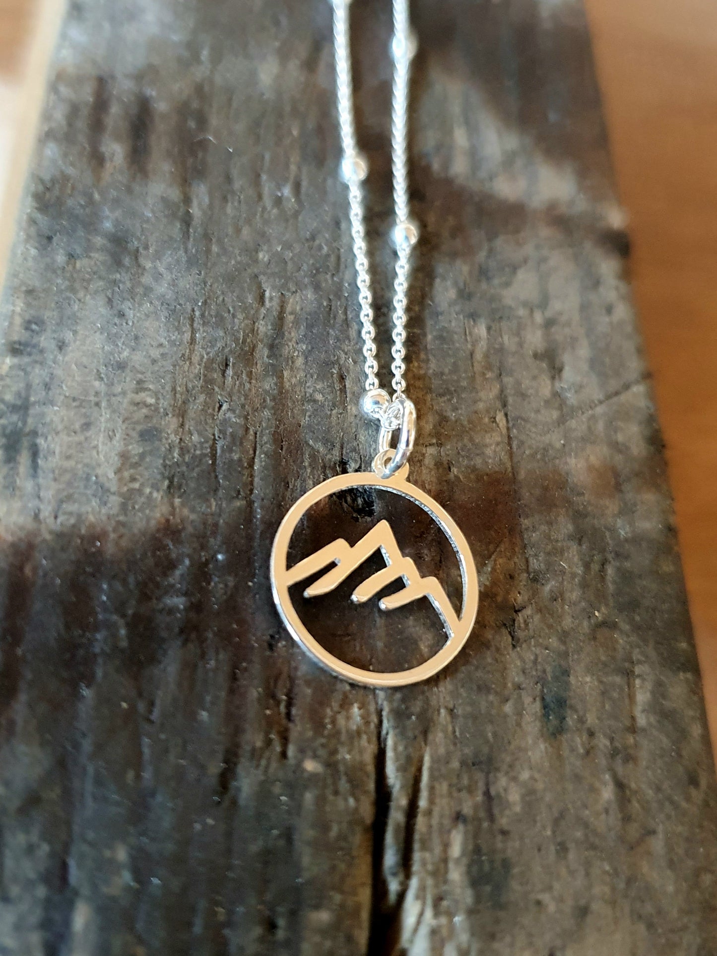 Sterling Silver Mountain Pendant