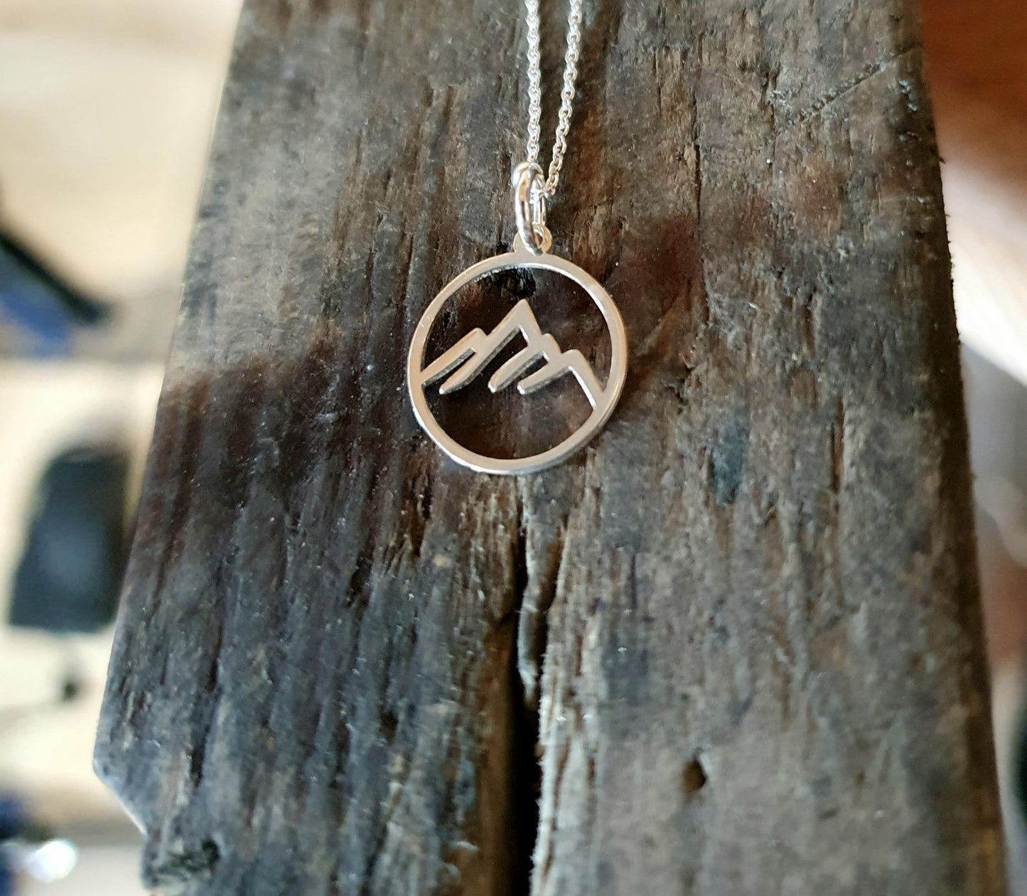 Sterling Silver Mountain Pendant