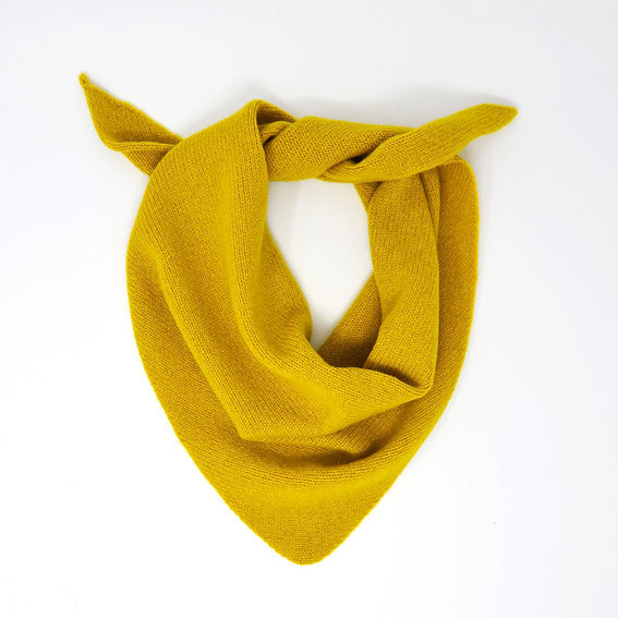 Lambswool Neckerchief in Mustard