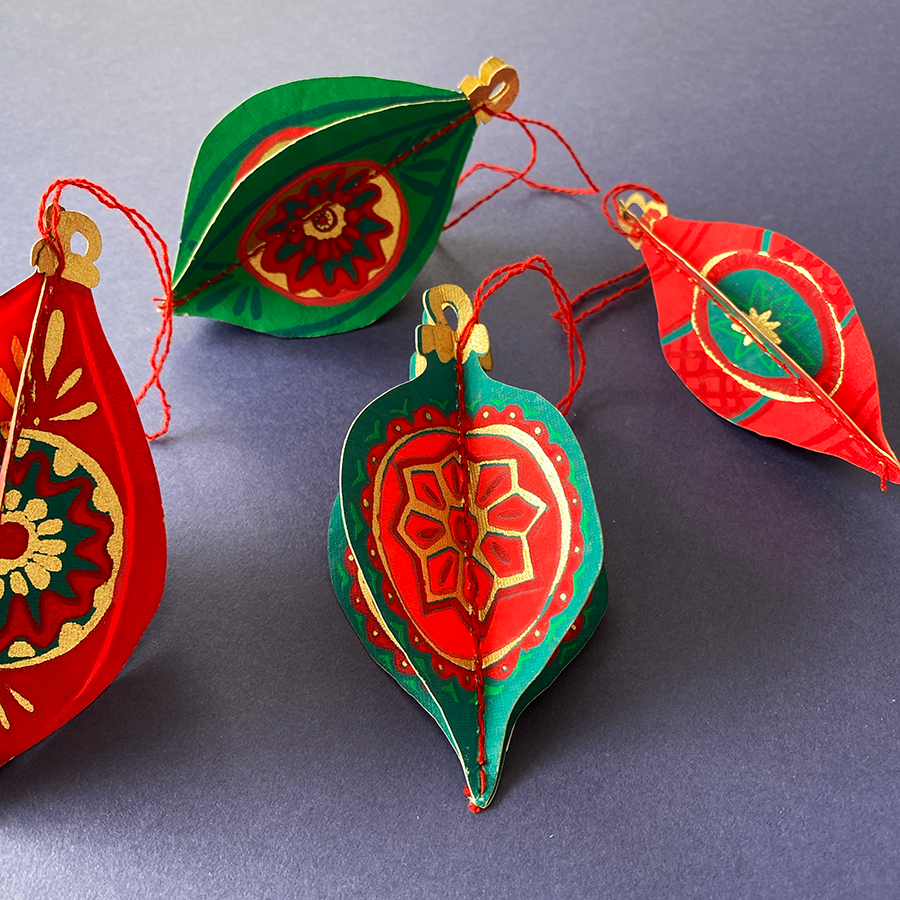 Paper Bauble Decorations