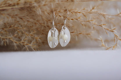 Gail Beaded Leaf Earrings