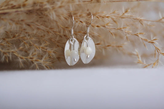 Gail Beaded Leaf Earrings