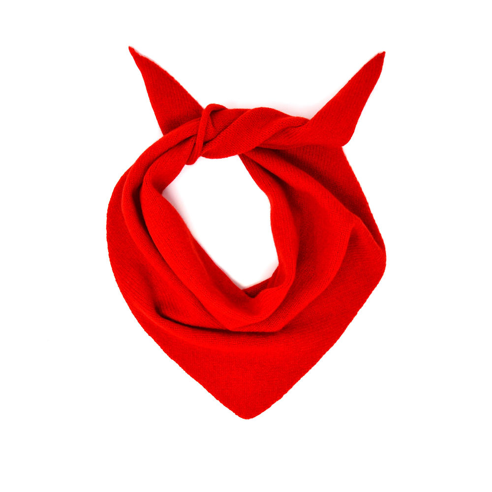 Lambswool Neckerchief in Poppy