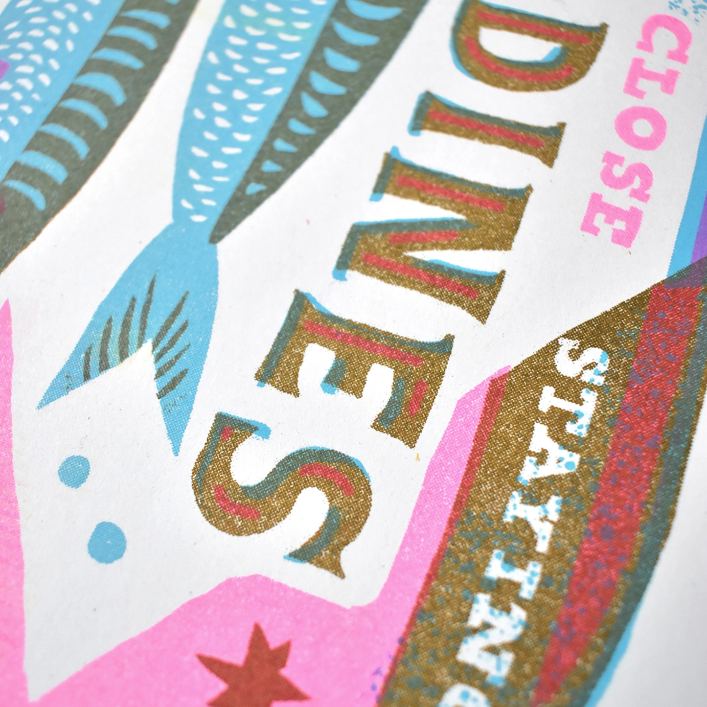 Sardines - A4 Risograph Art Print