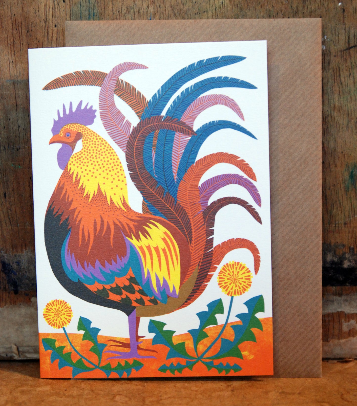 Rooster Card
