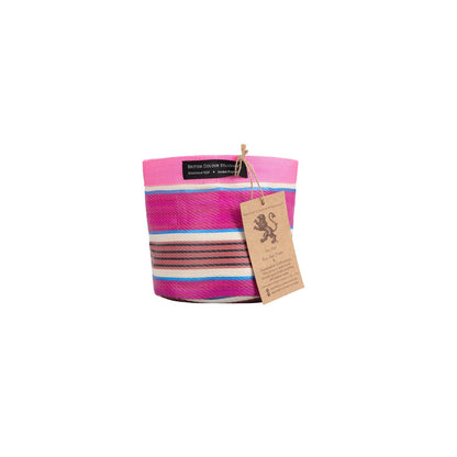 Eco Woven Plant Pot Cover In Neyron Pink, Pompadour & Pearl