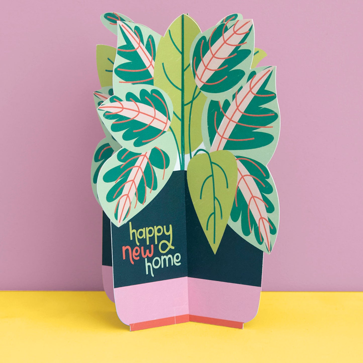 3D fold-out 'Happy New Home' Plant Card