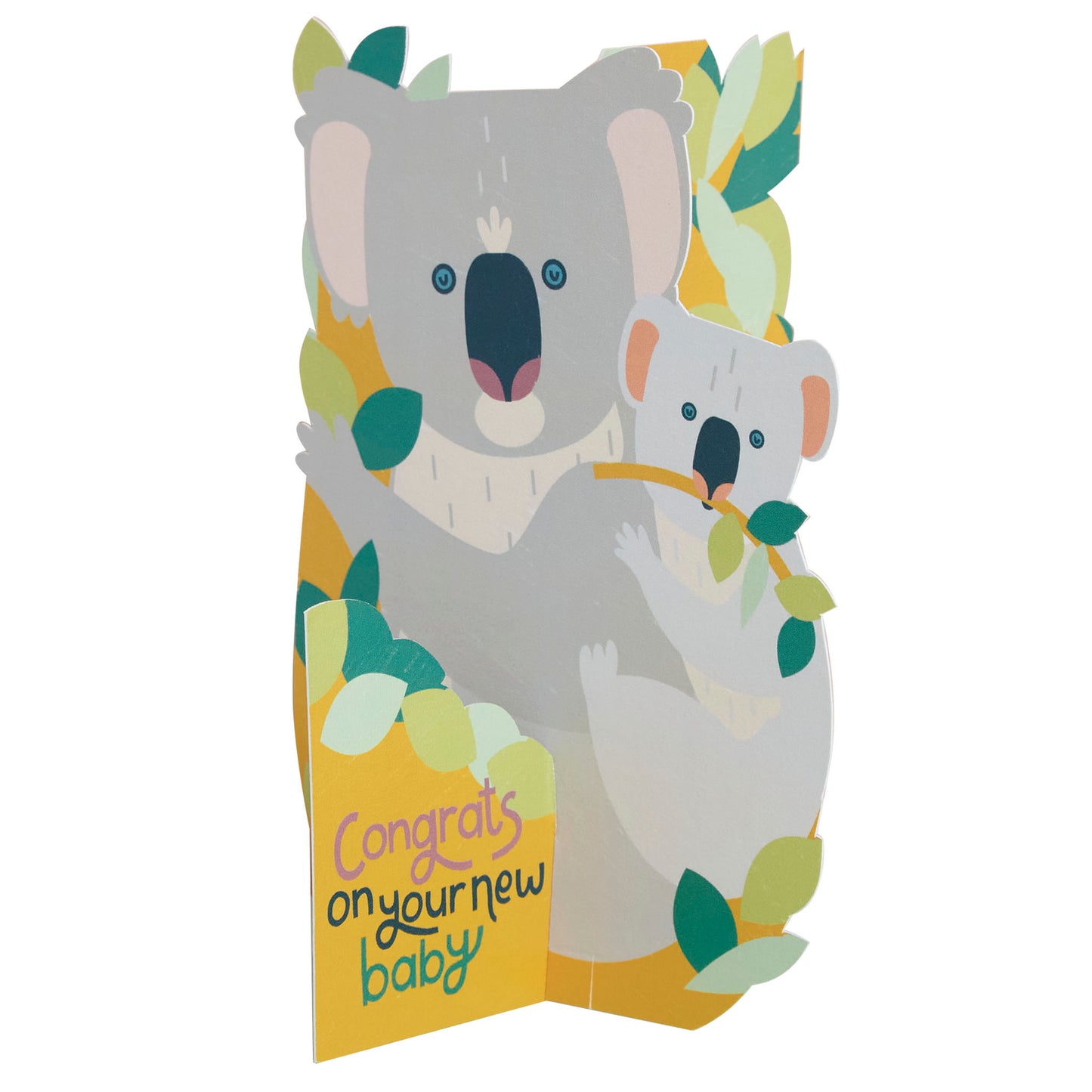 3D fold-out Koala and Joey New Baby Card