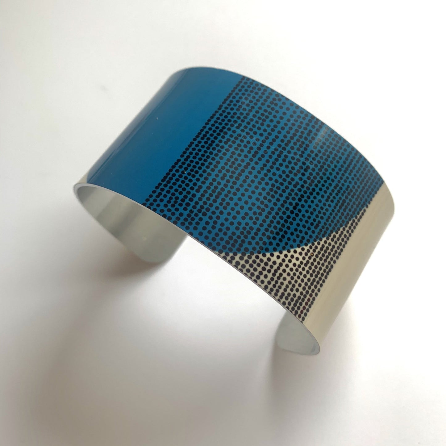 Balance Wide Cuff Bracelet - Teal Arc