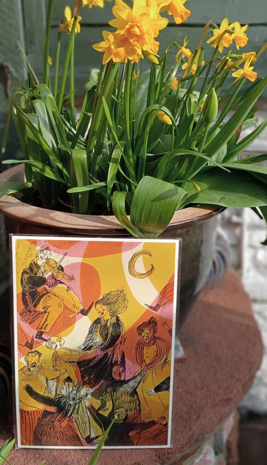 The Crofters, The Ceilidh. A4 Print