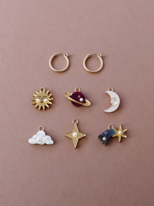 Heavenly Celestial Charms and Hoops