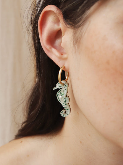 Seahorse and Starfish Hoops