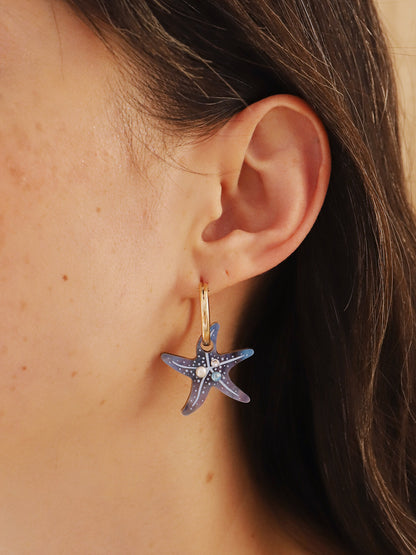 Seahorse and Starfish Hoops