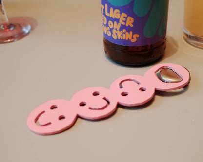 Pink Cheersie bottle opener