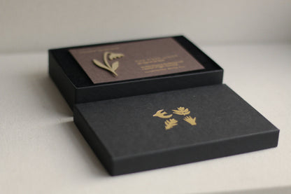 Solid Brass Brooch Pin - The First Light (Snowdrop)