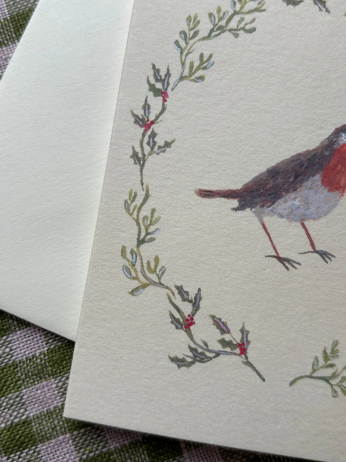 Robin mini Christmas card