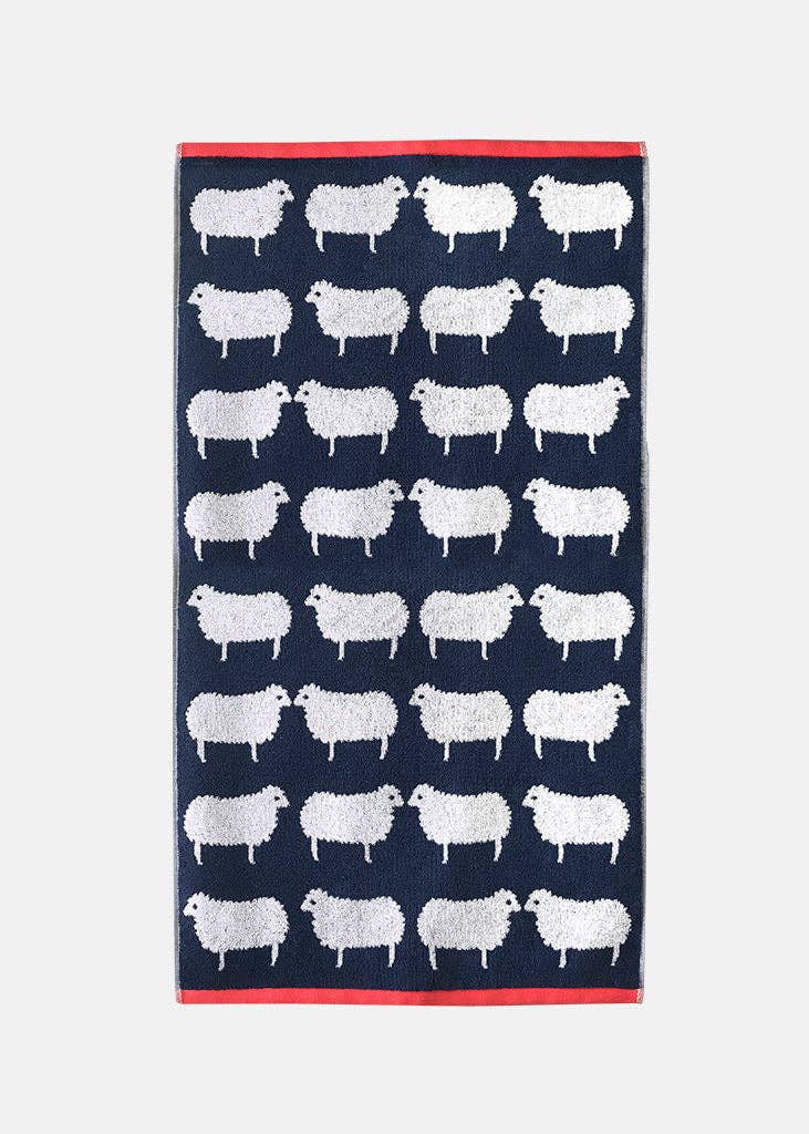 Kissing Sheep Organic Cotton Hand Towel