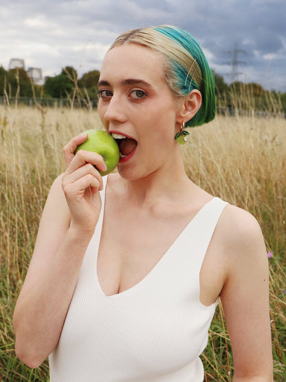 Apple Necklace in Green