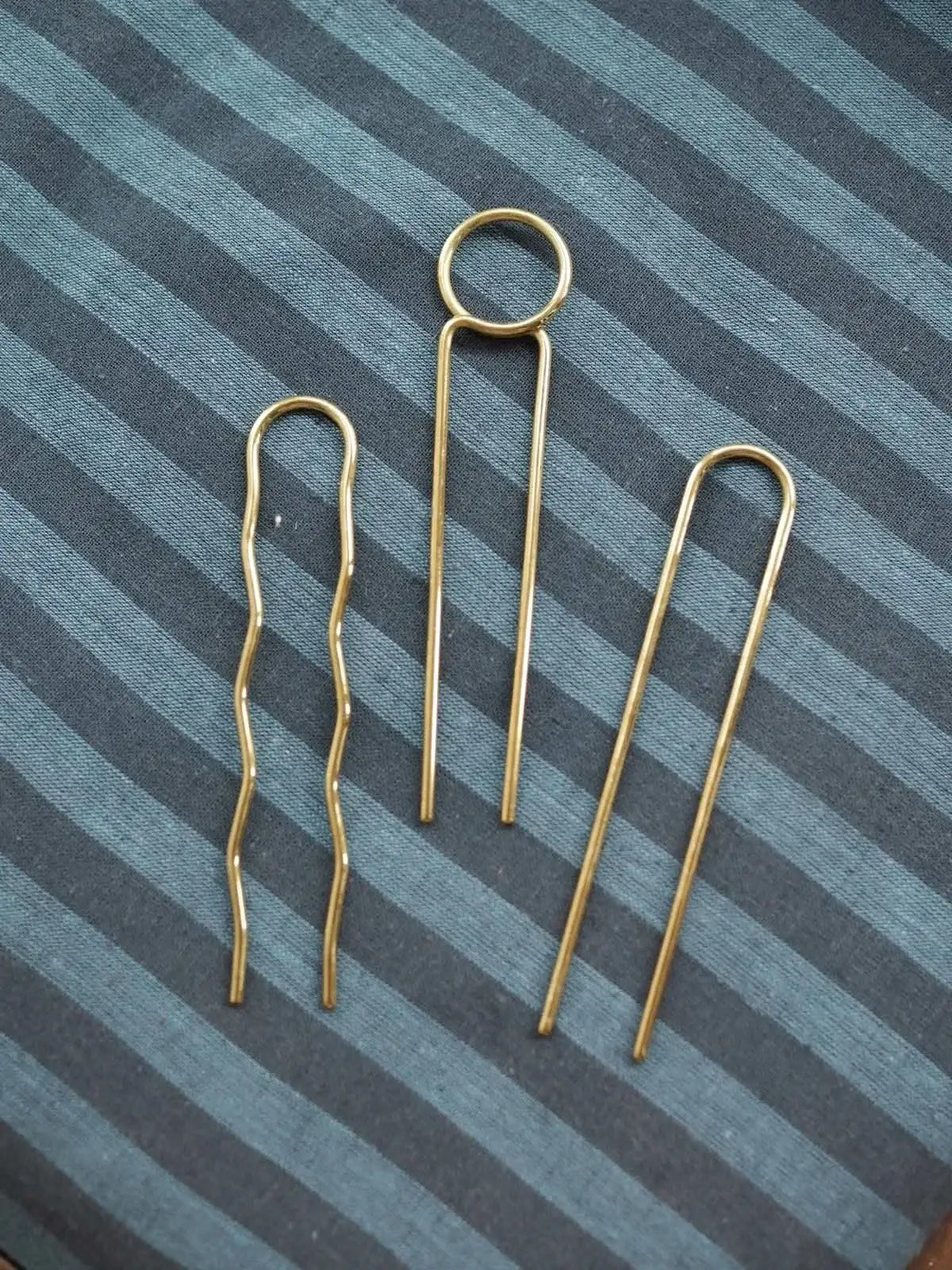 Mini-Pins Brass Hairpin Set of 3