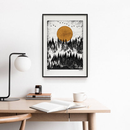 Forest View, A4 Digital Print