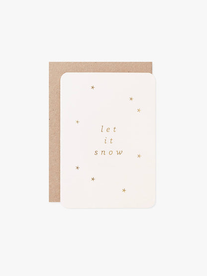 Let It Snow Mini Christmas Card