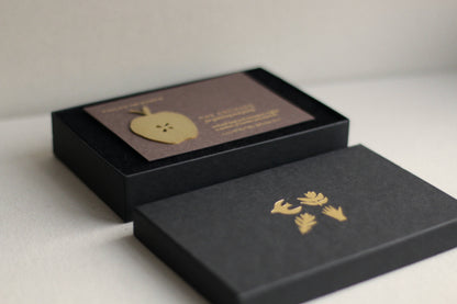 Solid Brass Brooch Pin - The Orchard (Apple)