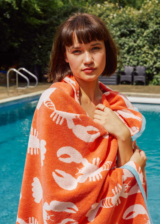 Lobster Organic Cotton Face Cloth
