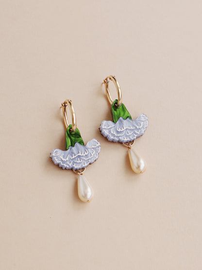 Carnation Drop Hoops