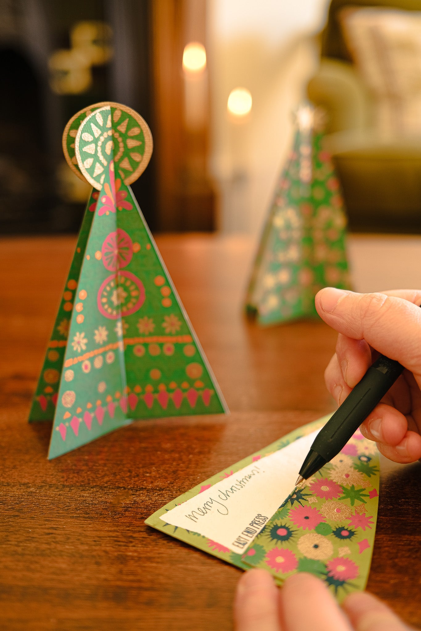 Patterned Tree Greeting Card