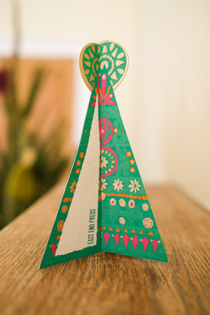 Patterned Tree Greeting Card