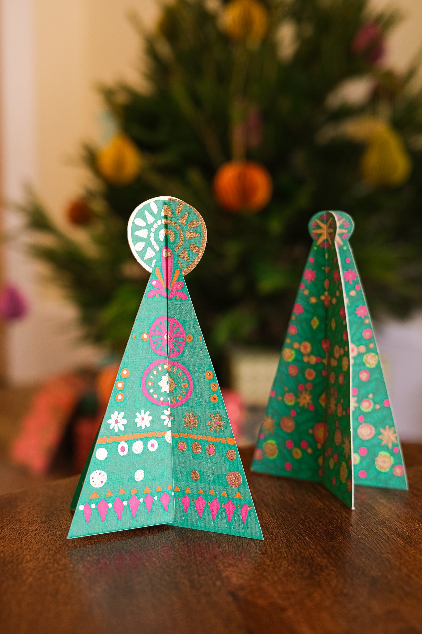 Patterned Tree Greeting Card