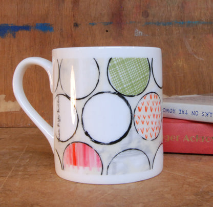 Circles Bone China Mug