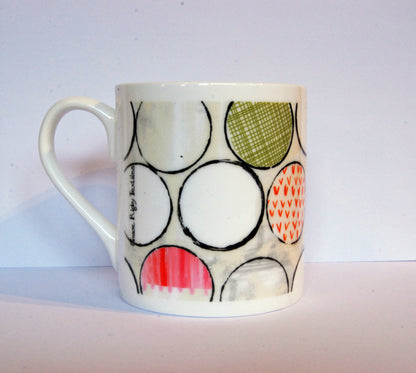 Circles Bone China Mug