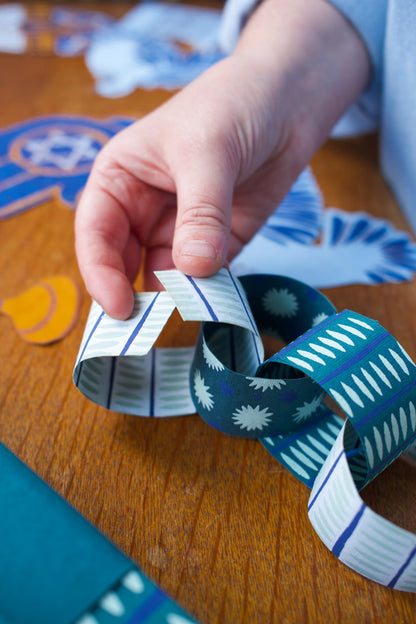 Blue Paper Chain Kit