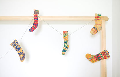 Festive Stocking Garland