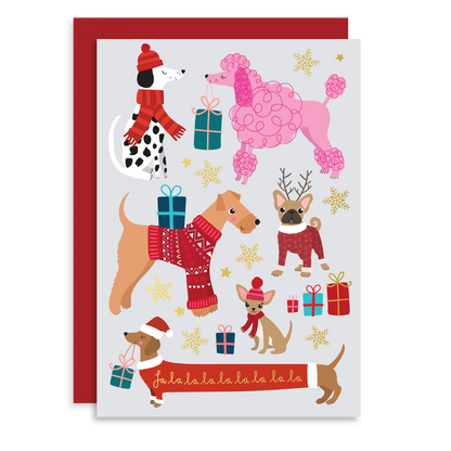 Christmas Dogs Holiday Card | Christmas Card | Seasonal Card