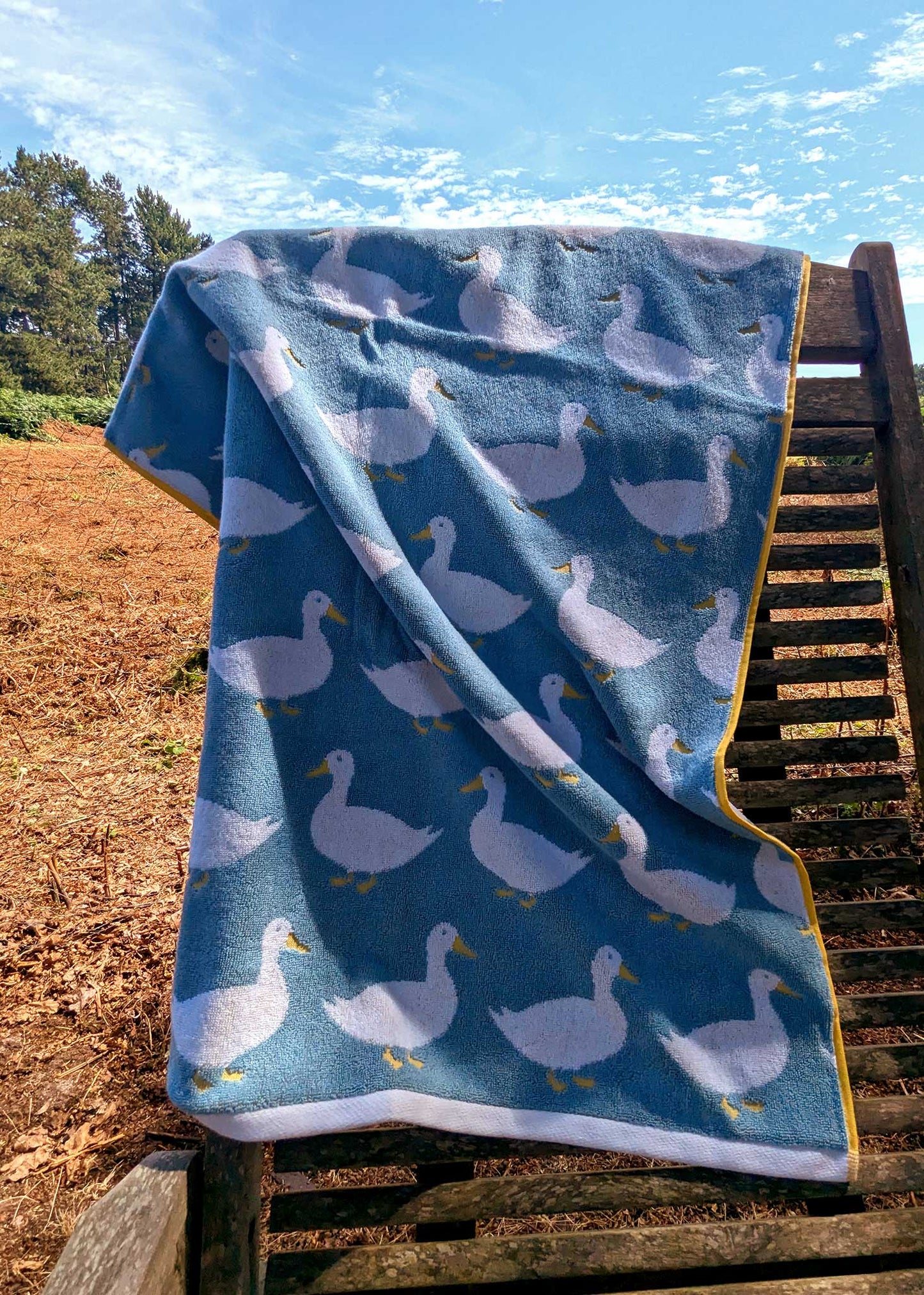 Waddling Ducks Organic Cotton Hand Towel