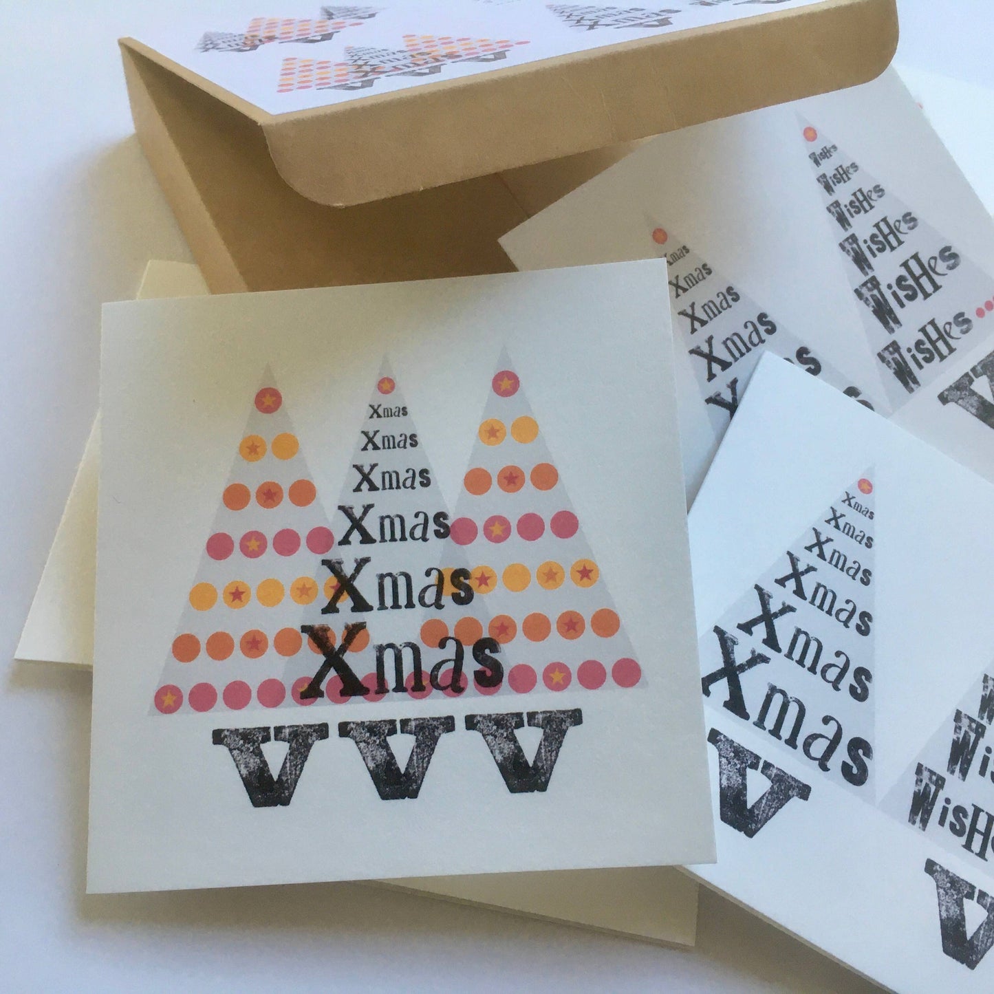 Xmas Trio Collection - Box of 9 small note cards