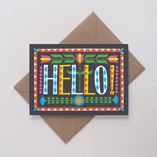 Hello greetings card