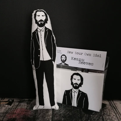 Keanu Reeves -Sew Your Own doll: FULL KIT with stuffing